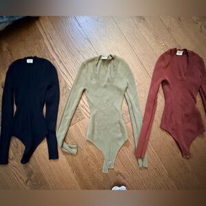 Abercrombie & Fitch Long Sleeve Bodysuits